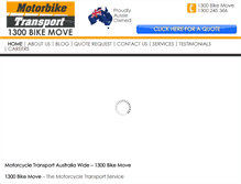 Tablet Screenshot of motorbiketransport.com.au
